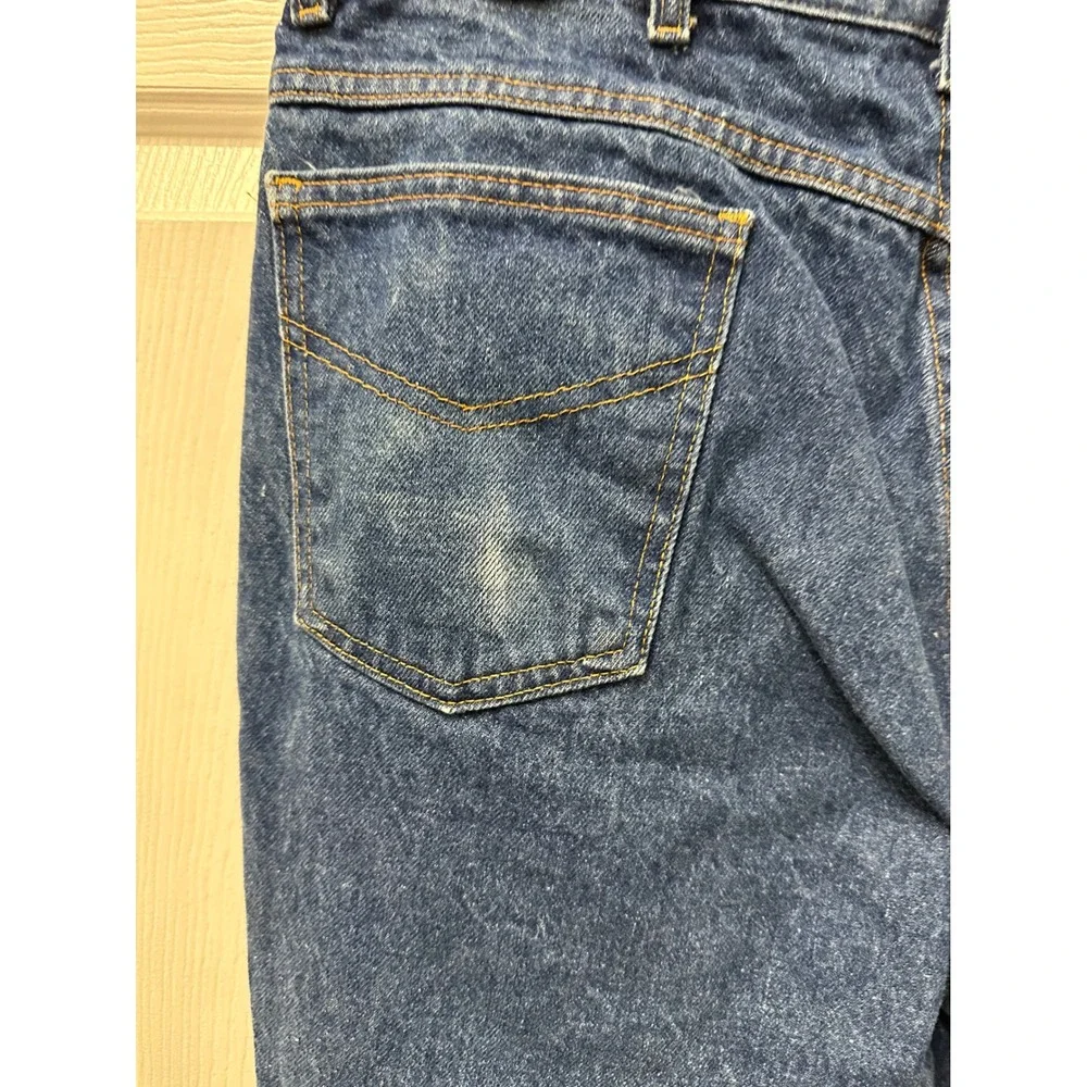 Vintage Roebucks 50124 Men Dark Wash Western Denim Jeans 38x30 (Actual 36x29)
